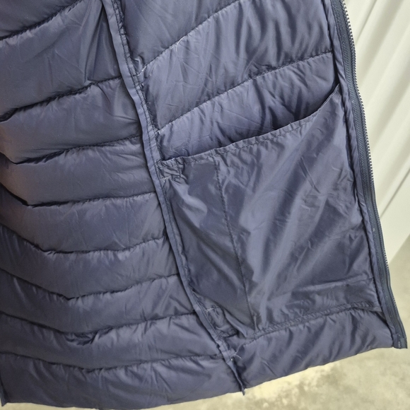 Eddie Bauer Womens CirrusLite Down Parka Hooded Jacket 650 Fill Size XL Blue - Picture 8 of 12